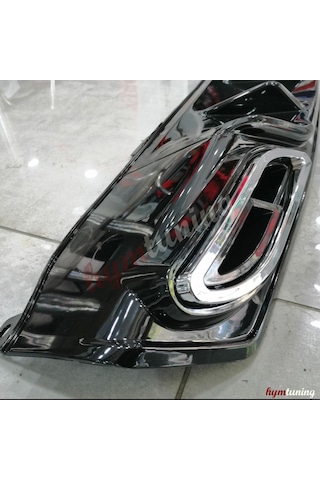 Honda Civic Fc5 Amg Tip Difüzör, Piano Black Boyalı, Parlak Siyah