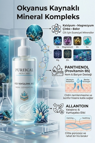 Pureical Nemlendirici Yüz Temizleme Jeli 200 ML