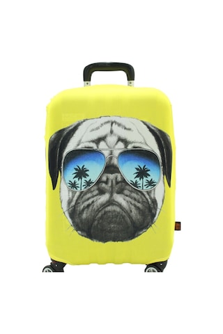 My Saraciye 28 Valiz Kılıfı, Bavul Kılıfı - Pug Köpek 28