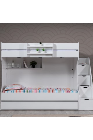 Ranza, Kardem Yavrulu Ranza - Beyaz + 3 Adet Comfort Yatak 90 X 190 CM