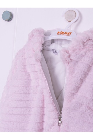 Kidaxi Sevimli Ayıcık Bebek Pembe Tulum 3-6/6-9/9-12/18-24 Ay Pembe