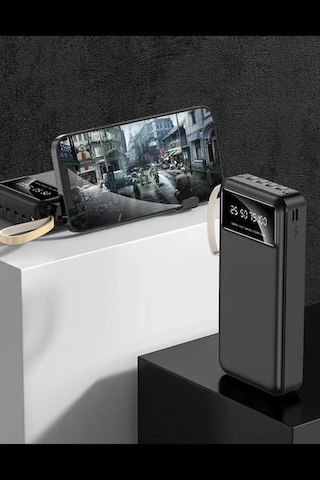 Torima TRM-1021 Hızlı Şarj Özellikli 4 Çıkışlı 20.000 Mah Powerbank Siyah