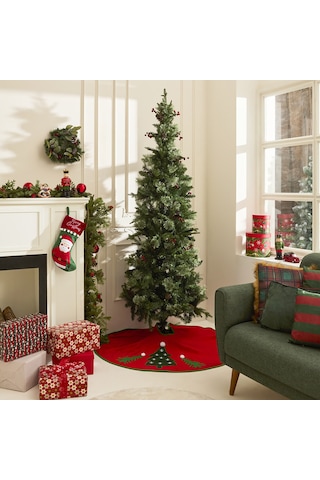 Karaca Home New Year Yılbaşı Karlı Kokina Ve Kozalaklı Yılbaşı Çam Ağacı 210 Cm 996 Dal