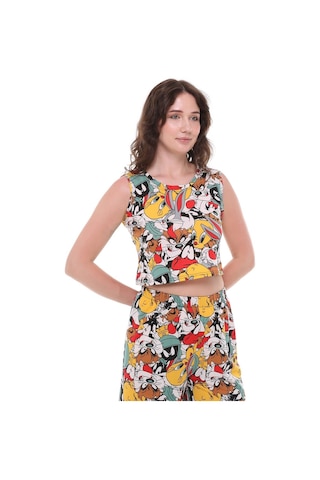 Çizgi Film Karakterli Alt Üst Şortlu Takım-434-çok Renkli Çok Renkli