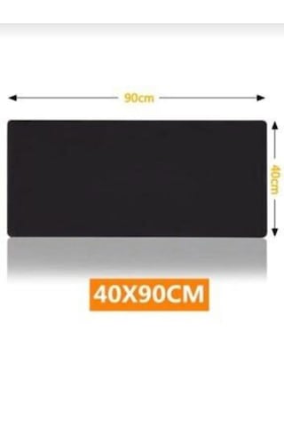 Mousepad Dikişli Kaymaz Gaming Deskpad Xxl Fare Altlığı 90x40 90x40cm Black