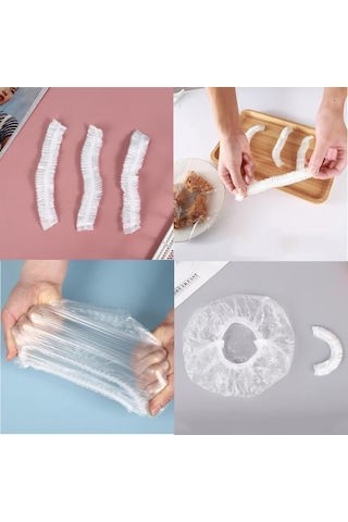 Geeksen Esnek Kenarlı Evrensel Gıda Saklama Kapakları, 300 Adet, Yeniden Kullanılabilir, Mutfak Düzeni İçin Pratik Diğer