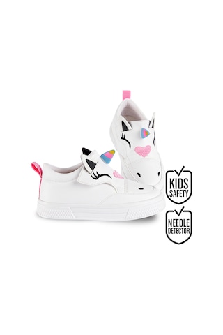 Denokids Unicorn Beyaz Kız Çocuk Sneaker Beyaz