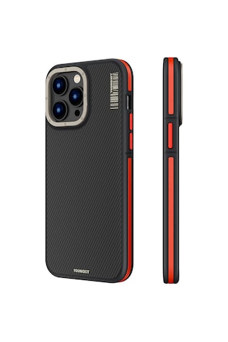 Youngkit Apple Uyumlu iPhone 14 Pro Max Magsafe Şarj Özellikli 600d Kevlar Kılıf