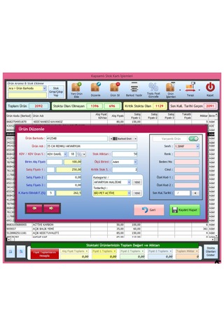 Manav Şarküteri Kasap Barkodlu Satış Programı - Terazi Uyumlu