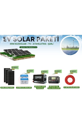 Dağ Evleri İçin Solar Enerji Sistemi 2.4 Kw