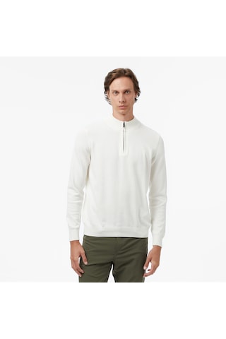 Nautica Erkek Krem Classic Fit Kazak Düz S57104t Krem