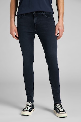 Lee Malone Skinny Fit Normal Bel Denim Esnek Jean Kot Pantolon L736PHKG Koyu Mavi