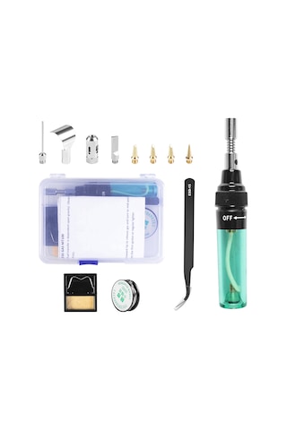 Yifomall "taşınabilir Gazlı Lehim Tabancası - 1300 C Alev & 400 C Lehim Sıcaklığı, Ayarlanabilir"