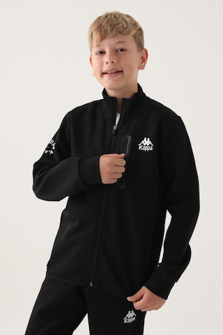 Kappa Siyah Fermuarlı Polar Erkek Çocuk Sweatshirt