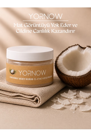 Yornow Hindistan Cevizi Özlü El, Ayak Ve Vücut Peelingi 300 Ml Nemlendirici Ve Pürüzsüzleştirici Bakım