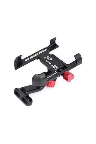 Gajeena Alüminyum Bisiklet Telefon Tutucu Kafa Tabanı Tipi - 55-95mm Genişlik Ayarlı, 360 Döner, Sert Ve Dayanıklı - Siyah Sjj-299b Siyah