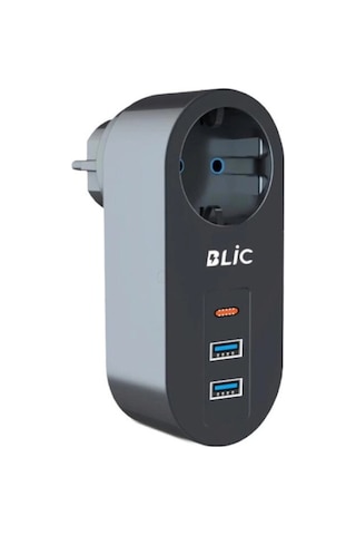 Ftr-07 2xusb 1xtypec Termal Akım Korumalı Isıya Dalı Tekli Priz
