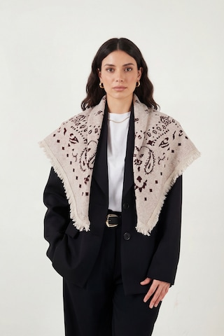 Lela Bayan Şal 6941300 Bej-bordo