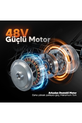 Stradacycles E-VIBE Hidrolik Disk Üç Tekerlekli Elektrikli Bisiklet
