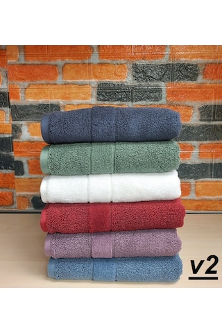 Özdilek Svv Border -6 Lı- Kalın & Yumuşak El Yüz Havlusu 40x76 - V2 Yeşil