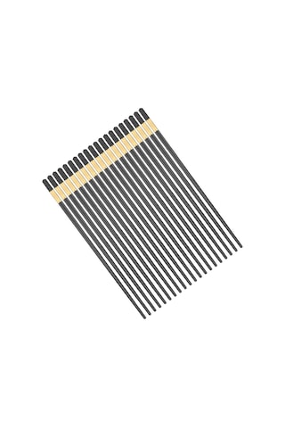 Skycity 24cm Cam Fiberlı 10 Çift Çubuk: Kaymaz Dizayn, Yıkama Makinesine Uygun, Yeniden Kullanılabilir, Metal/kolay Kullanıma Uygun Asya Yemeği Çubukları Diğer