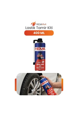 Lastik Tamir Kiti Sprey 400 Ml Acil Patlak Lastik Onarıcı Şişirici Köpük