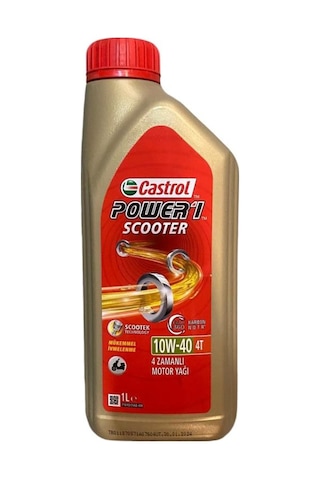 Castrol Scooter Power 1 4t 10w40 Yağ 1lt Castrol Scooter Power 1 4t 10w40 Yağ 1lt