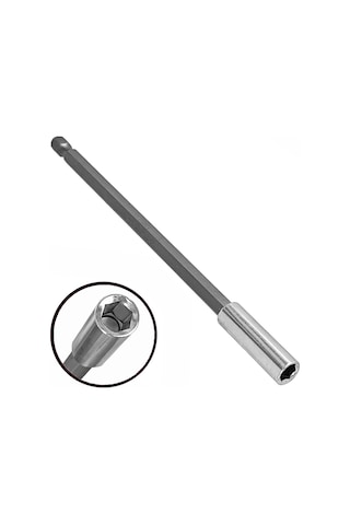 Aletçantam Uzun Manyetik Bits Uç Uzatma Adaptörü 150mm Mıknatıslı Matkap Ucu Aparatı