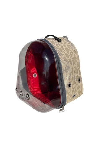 Snake Şeffaf Astronot Kedi Köpek Taşıma Çantası 42x22x33 Cm Sarı