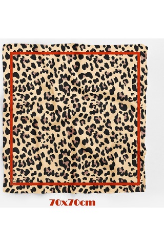 Vahşi Cazibe Desen 70 70cm Bandana/fular Çok Renkli