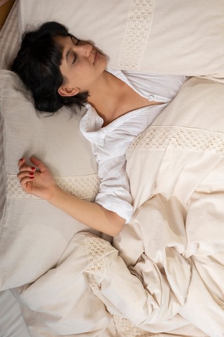 Vivamaison Ham Keten Dantelli Çift Kişilik Nevresim Yastık Seti Lacivert