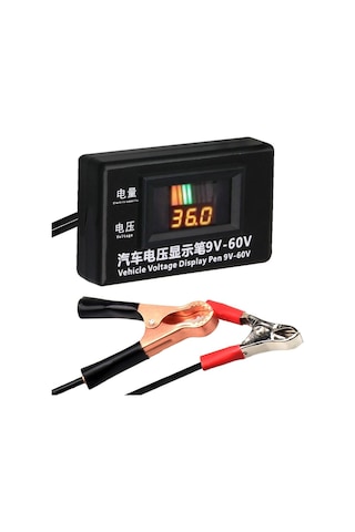 9-60v Otomotiv Lcd Dijital Devre Test Cihazı Gerilim Ölçer.