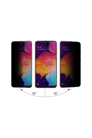 Samsung Uyumlu Galaxy A10s Privacy Gizlilik Filtreli Hayalet Cam
