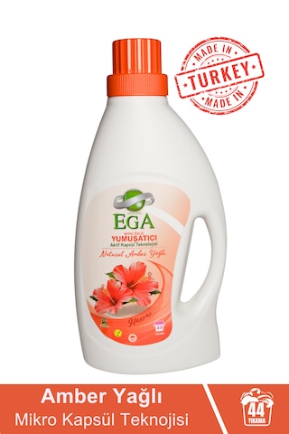 Ega Kimya Aktif Kapsül Teknolojili Amber Çamaşır Yumuşatıcısı 4 x 1040 ML
