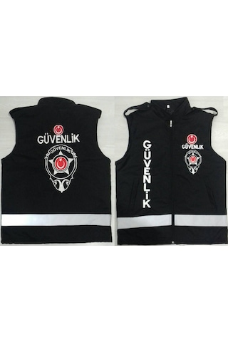 Özel Güvenlik Yeleği Satınal,yazıları Nakış İşlemeli Silinmez. Siyah