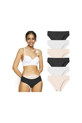 Likralı 6'lı Kutu Premium Slip Külot Laura G-006 C Resimdeki Renk