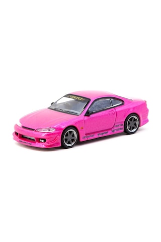 Tarmac Works 1/64 Vertex Nissan Silvia S15 Pink Metallic - Global64