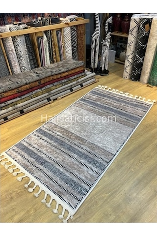 Salerno Çamaşır Makinesinde Yıkanabilir Kilim Halı Hs1025 Çok Renkli