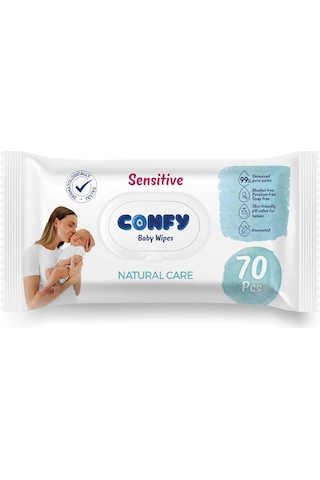 Confy Premium Sensitive Islak Mendil 70 Adet