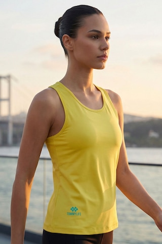 Tommy Life Limon Standart Fit Çapraz Sırt Detaylı Kadın Spor Atlet - 97296