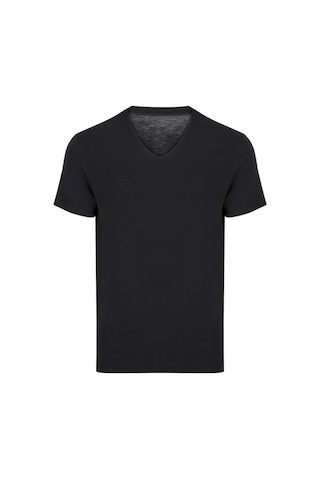 Thermoform Bambu Erkek V Yaka Tişört Siyah (508522361) Siyah