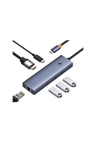 Baseus Ultra Joy 6in1 Multifonksiyonal Type-C Dock Station Hub