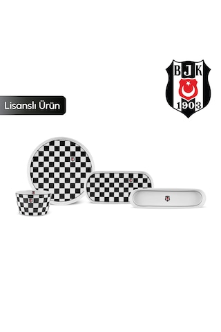 Karaca X Taraftar Lisanslı Forever Bone 14 Parça 6 Kişilik Kahvaltı Takımı Siyah