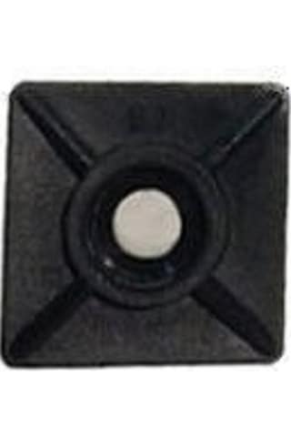 Gwest Yapışkanlı Kroşe 19mm x 19mm - Siyah - 5 Adet