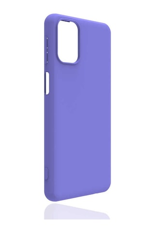 Noktaks - Galaxy Uyumlu M31s Uyumlu - Kılıf Mat Soft Esnek Biye Silikon - Mor - T15074 Mor