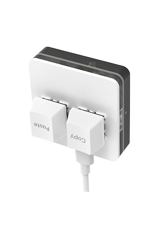 Plentiful 2 Tuşlu Makro Mekanik Klavye Programlanabilir Oyun-muhasebe-copy-paste Tuş Usb Renkli Işık Beyaz