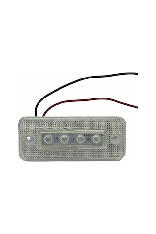 24v Yan Sinyal Lambası Side Marker 4 Ledli Şeffaf-mavi 100 41 Mm