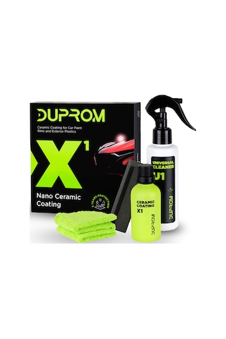 Duprom X1 Nano Seramik Kaplama | 9h Oto Boya Yüzey Koruyucu | Su ve Kir Itici | Ultra Parlaklık
