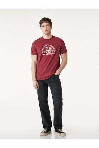 Koton Pamuklu Normal Bel Vintage Straight Fit Jean Pantolon Siyah 6sam40152nd