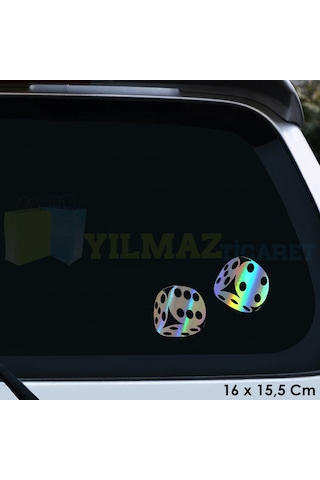 Zar Atma Araba Zar Hologram Oto Sticker Araba Etiket Çıkartma